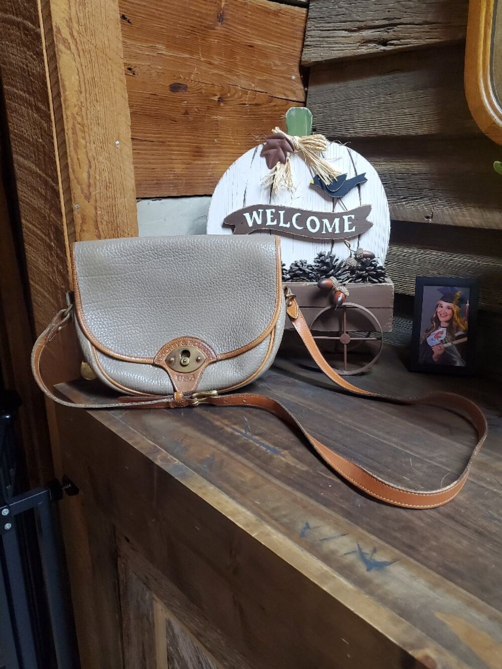 Vintage all weather leather Dooney and Bourke cross body